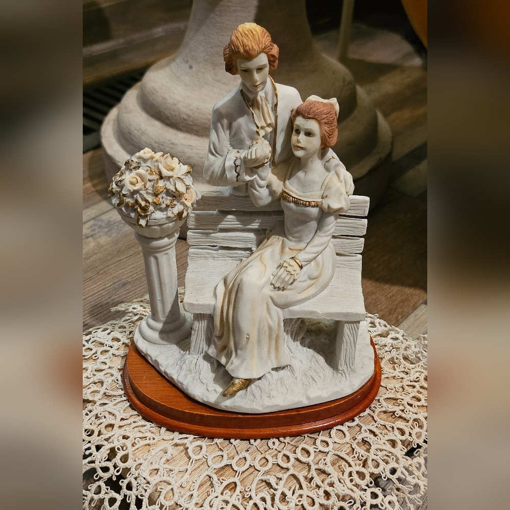 Vintage Capodimonte Porcelain Victorian Couple